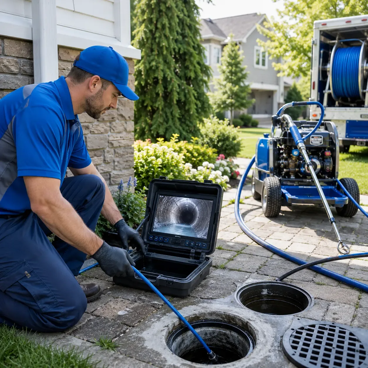 Outdoor drain cleaning professionals serving Larwill, IN